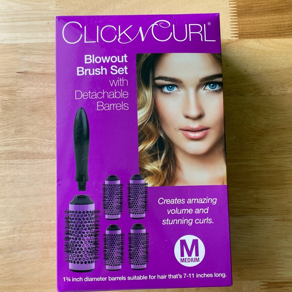 ClickNCurl Blowout Brush Set w Detachable Barrels